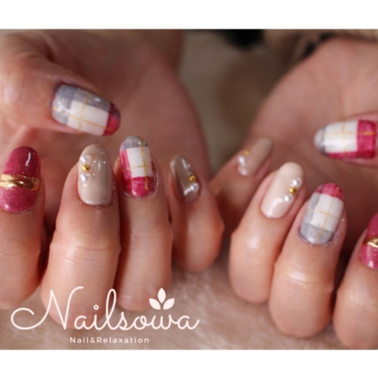 冬 オールシーズン クリスマス ハンド ニット Nail Salon Sowa 久留米市のネイルデザイン No ネイルブック