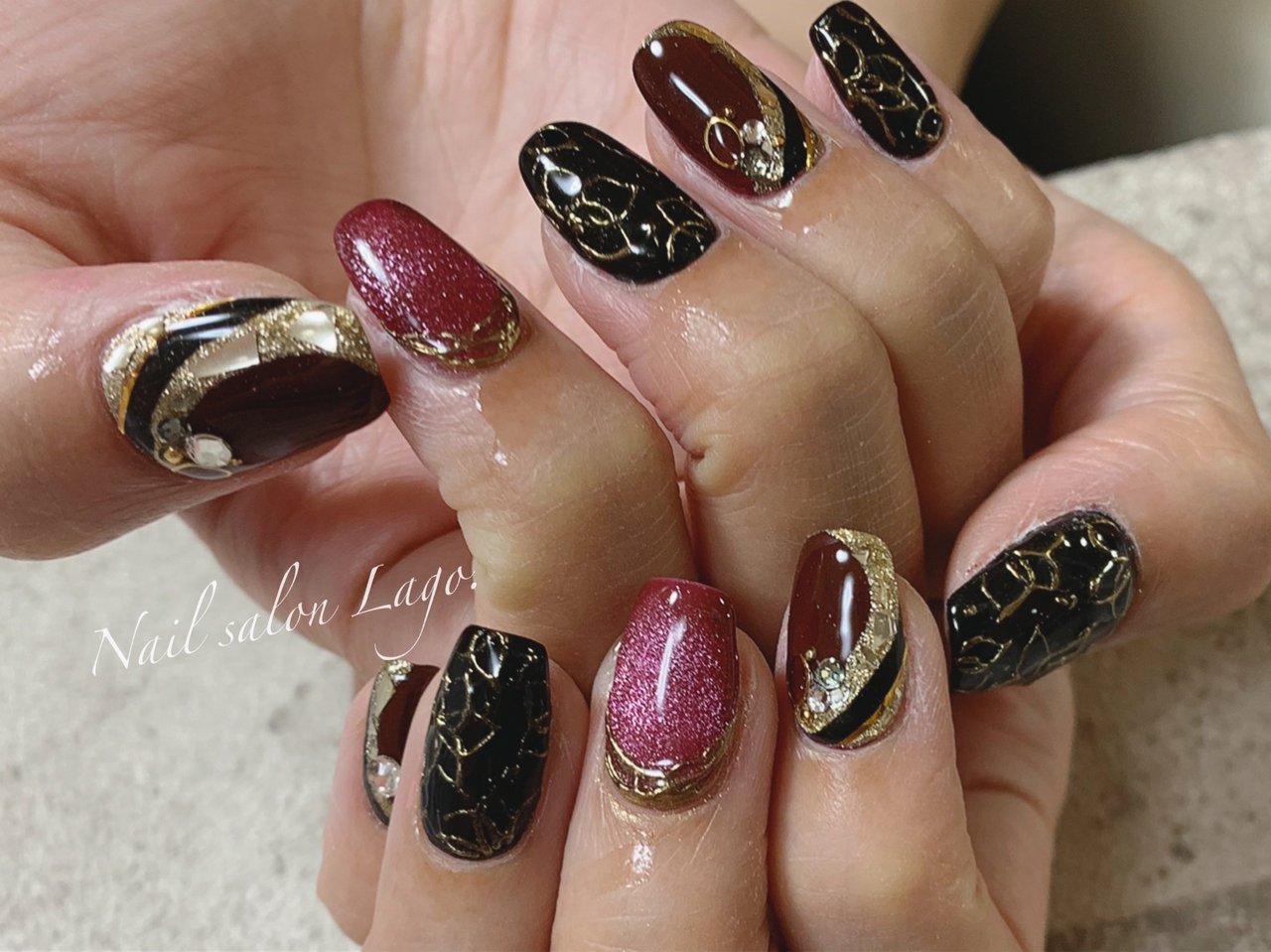 冬 お正月 成人式 浴衣 ハンド Nailsalonlagoのネイルデザイン No ネイルブック