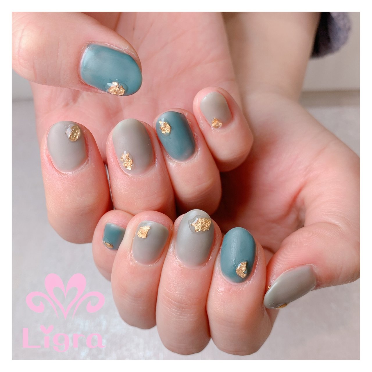 冬 オフィス ハンド シンプル マット セルフエステligraのネイルデザイン No ネイルブック