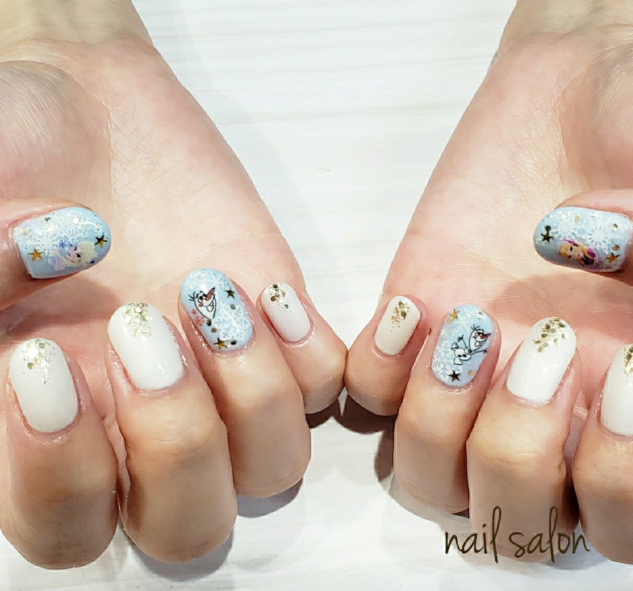 冬 女子会 ハンド ホログラム ラメ Nail Salon Dioのネイルデザイン No ネイルブック