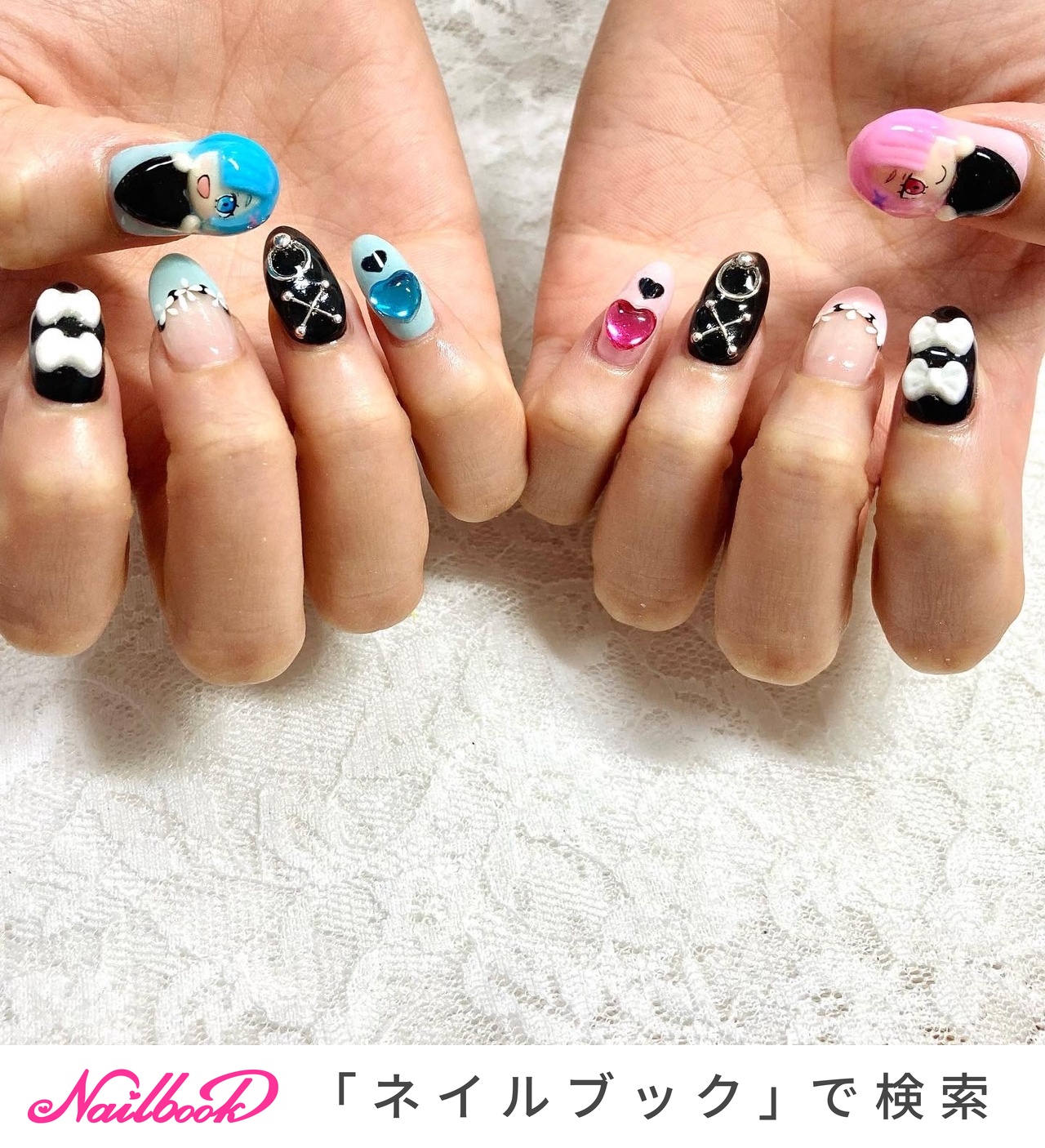 ハンド/フラワー/ハート/痛ネイル/キャラクター - nail salon Pink