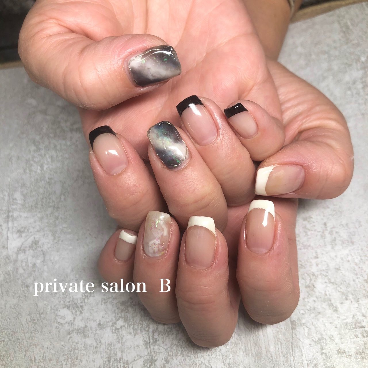 冬 お正月 ハンド シンプル フレンチ Private Salon B 相模原市中央区 のネイルデザイン No ネイルブック