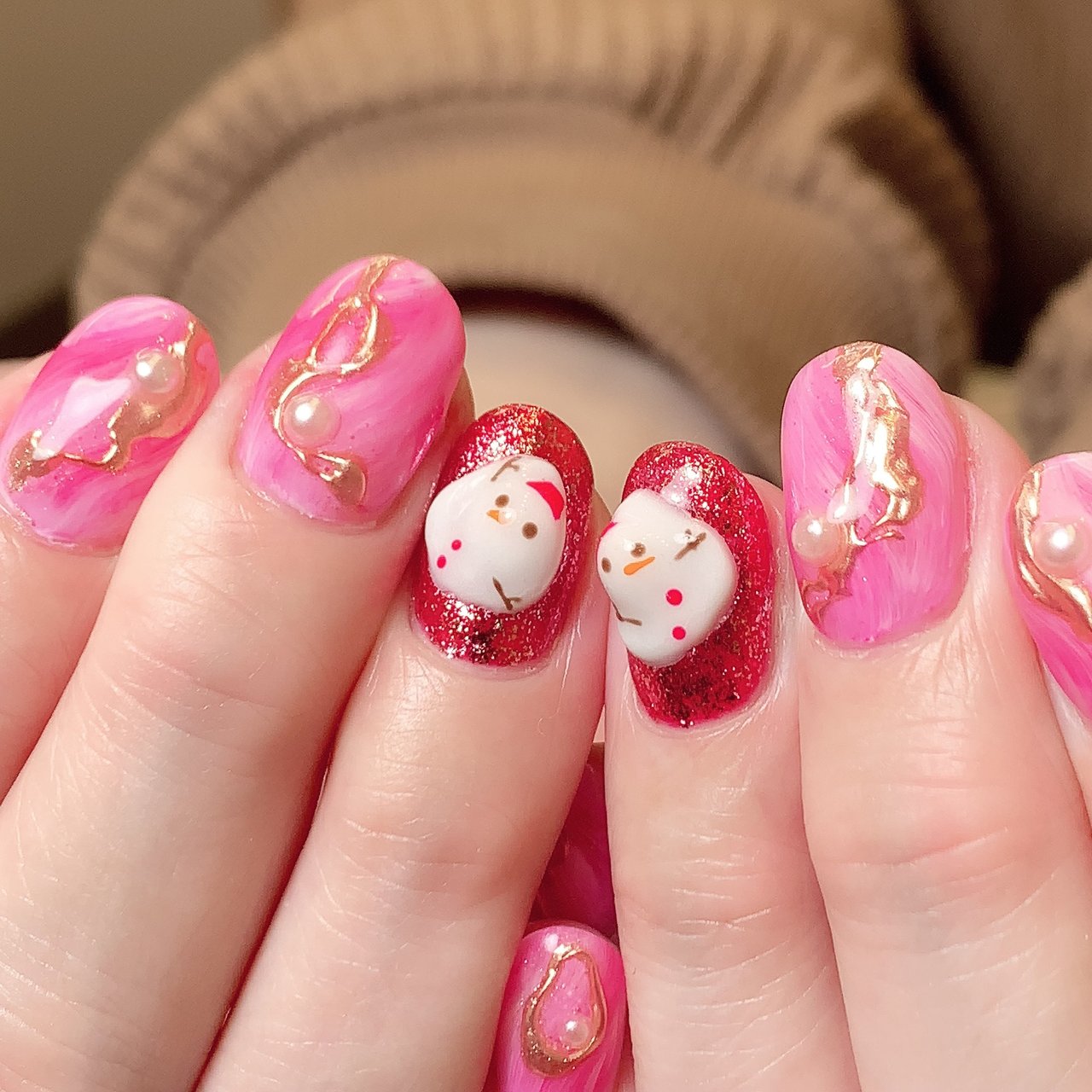 冬 バレンタイン クリスマス 女子会 ハンド 溝の口 Nail Trees ネイルトゥリース のネイルデザイン No ネイル ブック