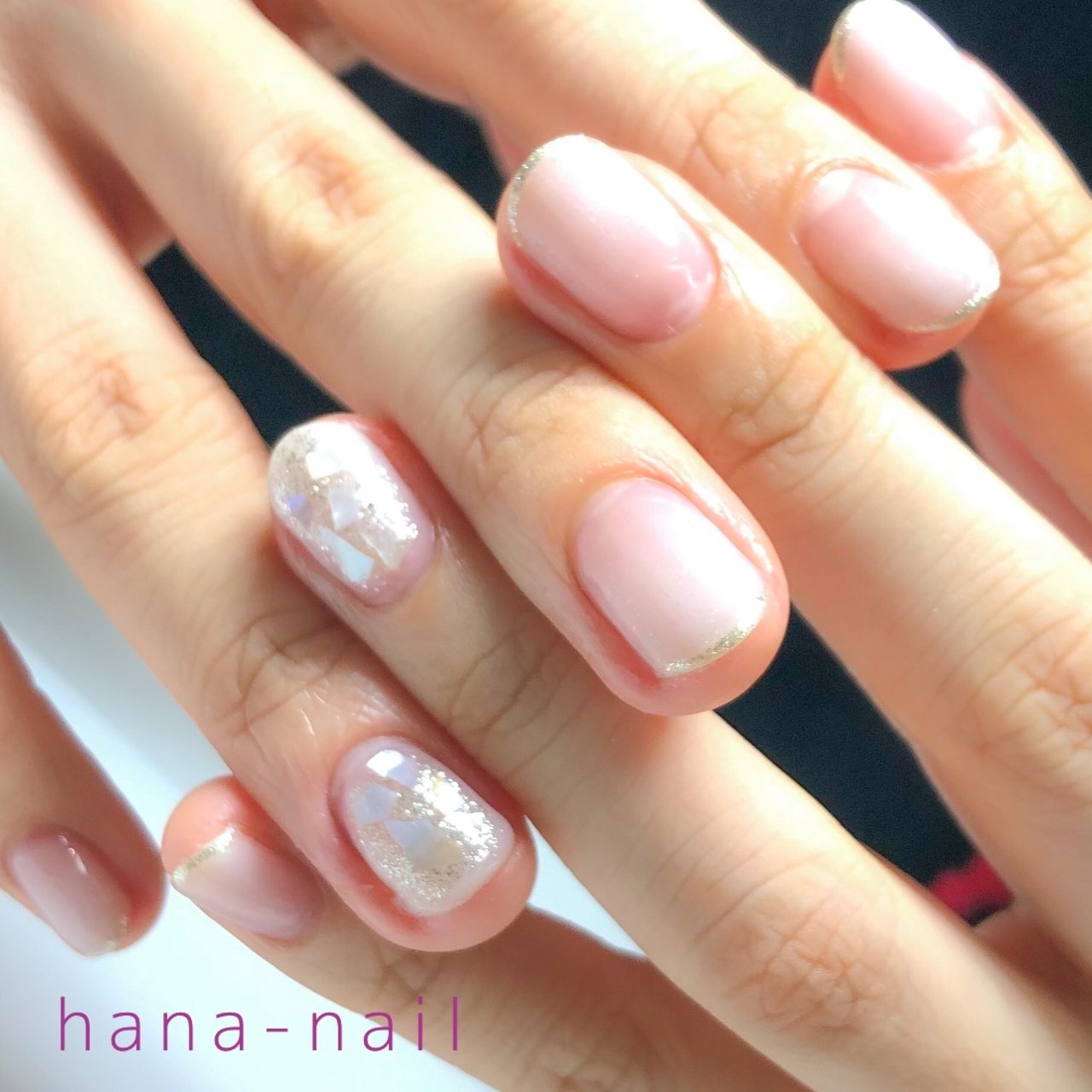 冬 オールシーズン デート ハンド グラデーション Private Nail Salon Hana Nail ハナネイルのネイル デザイン No ネイルブック