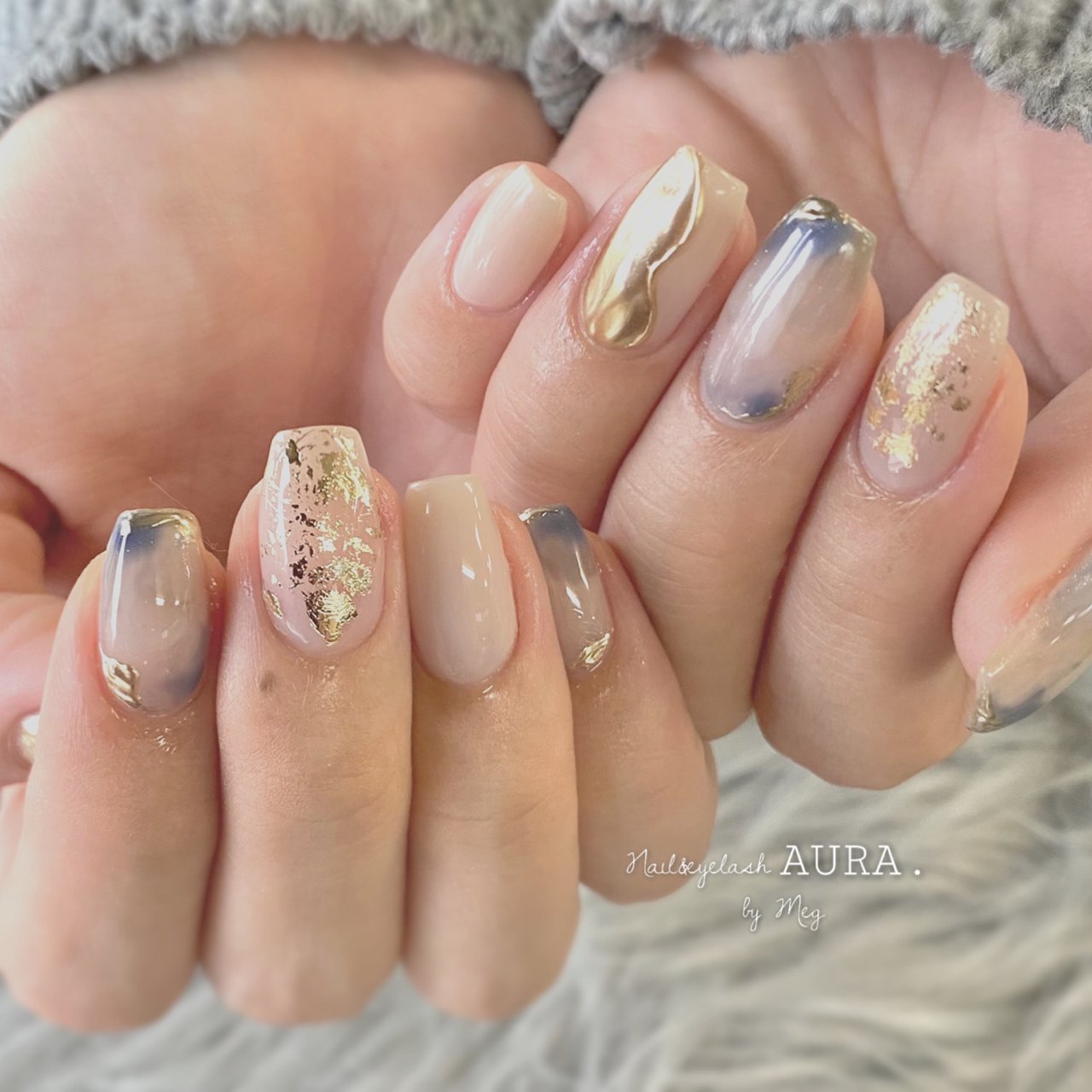 Nail Eyelash Aura Meesan 沖縄 のネイルデザイン No ネイルブック