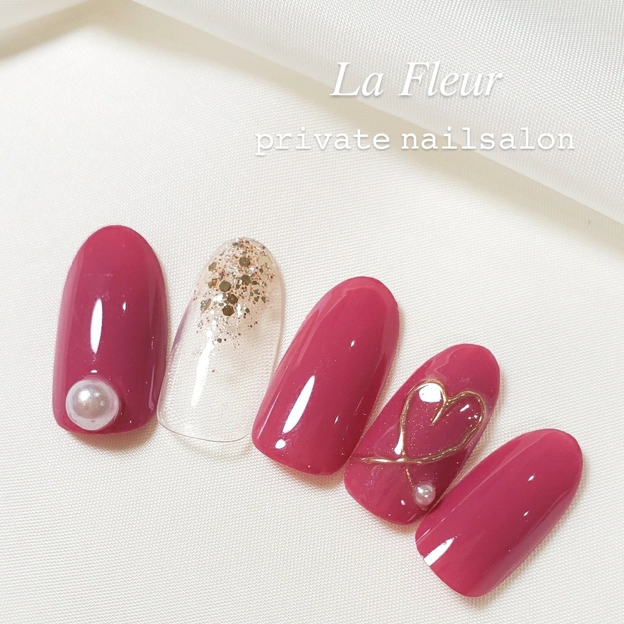 ハンド ピンク 松戸市高塚 La Fleur ラフルール Private Nailsalonのネイルデザイン No ネイルブック