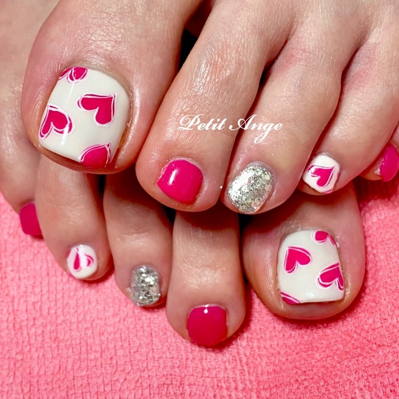 冬 バレンタイン デート 女子会 フット Petit Angeのネイルデザイン No ネイルブック