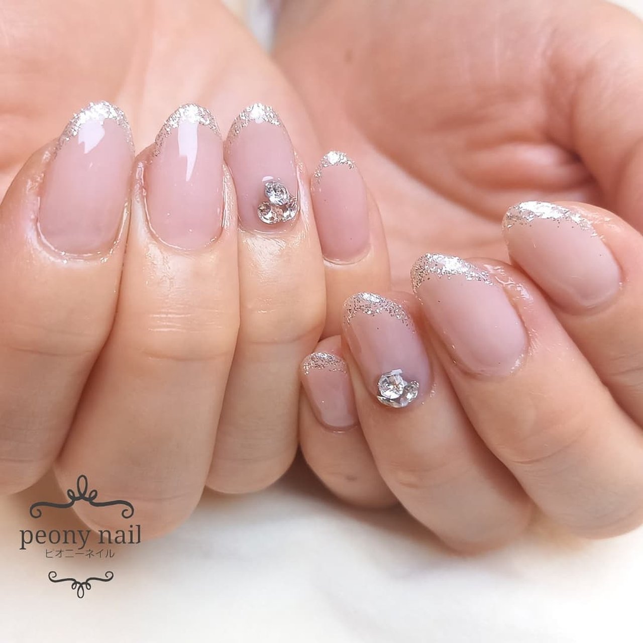 春 オールシーズン オフィス ブライダル ハンド Peony Nail ピオニーネイル横浜のネイルデザイン No ネイルブック