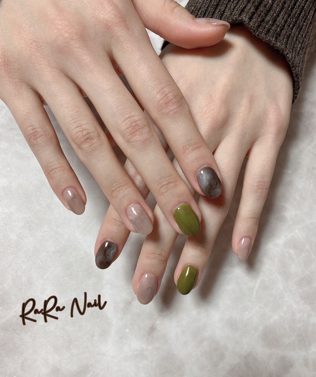 春 ハンド シンプル ワンカラー ニュアンス Rara Nailのネイルデザイン No ネイルブック