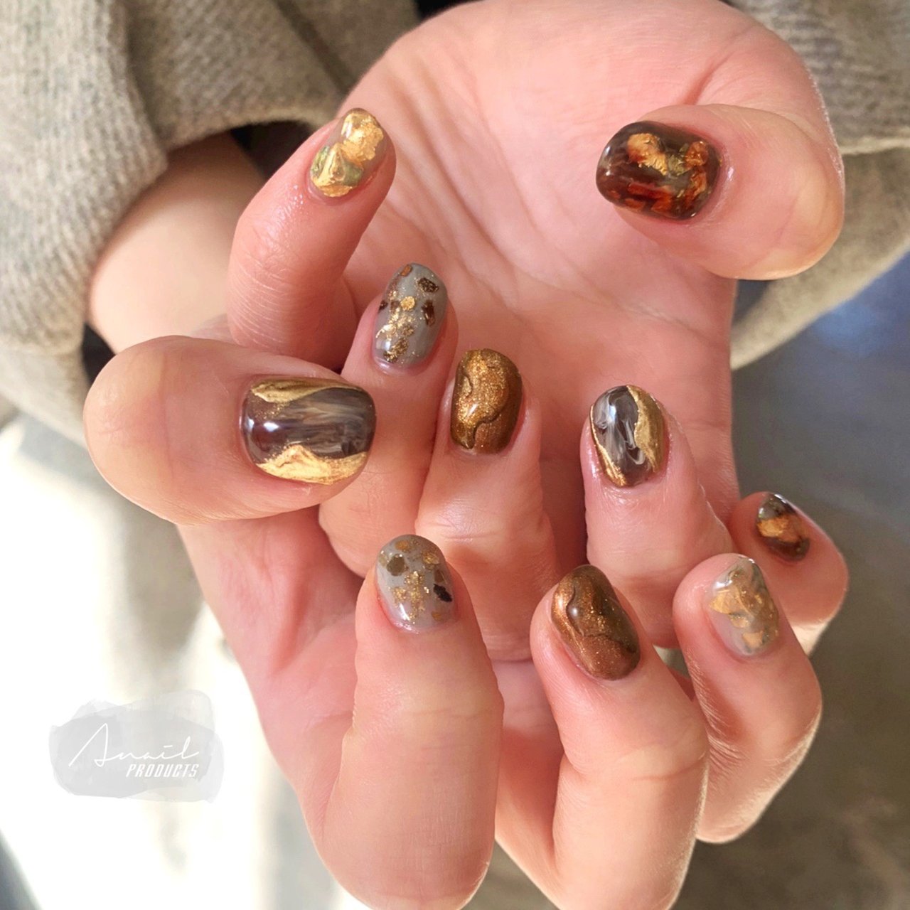 オールシーズン ハンド ニュアンス ジェルネイル A Nail Productsのネイルデザイン No ネイルブック