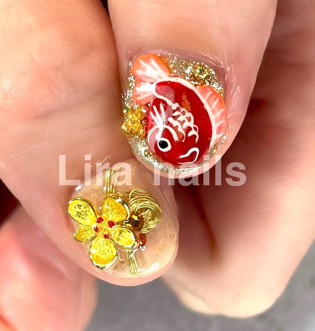 お正月 成人式 ハンド キャラクター 3d Lira Nailsのネイルデザイン No ネイルブック