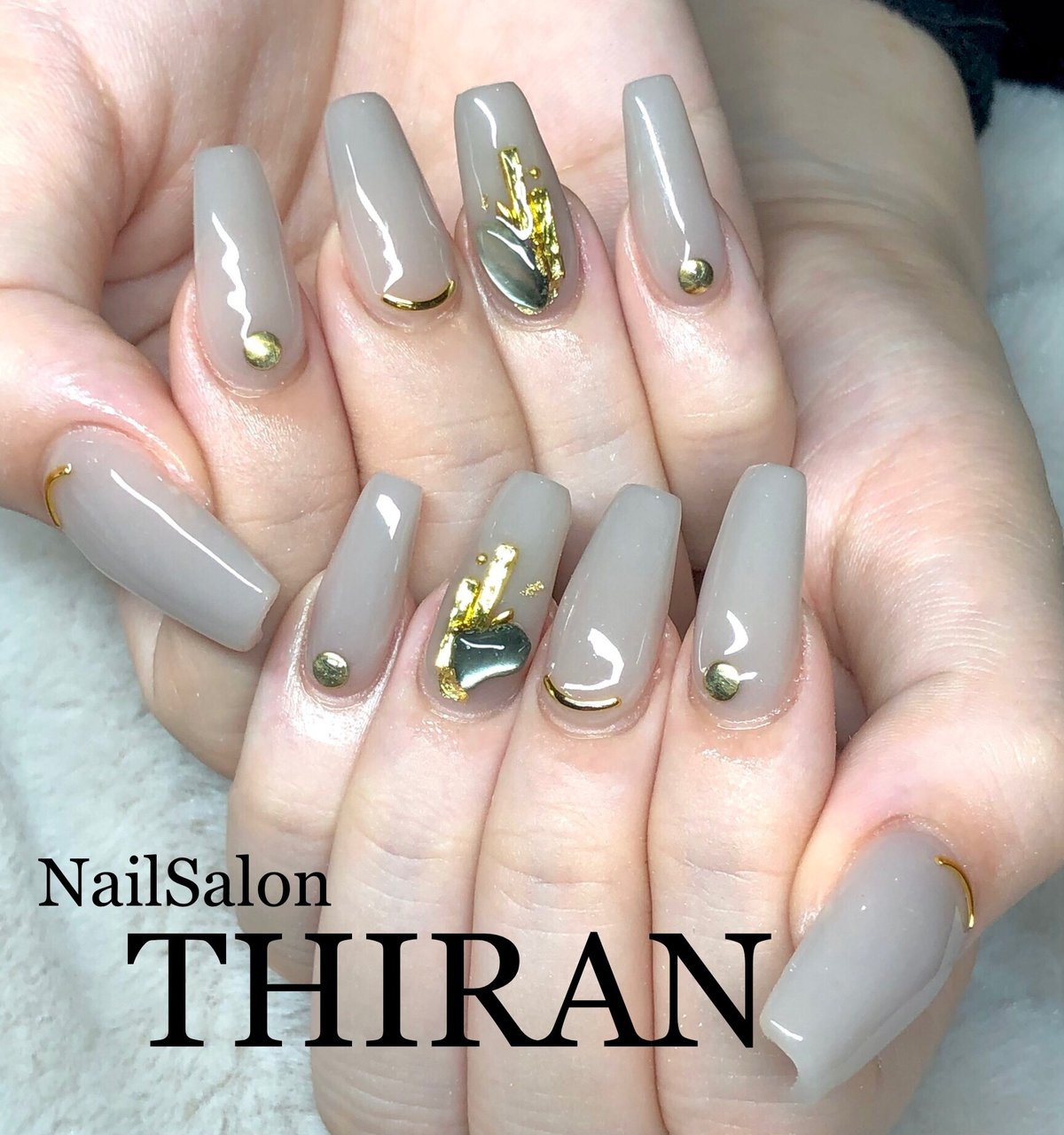 オールシーズン ハンド シンプル ワンカラー ロング Nailsalon Thiranのネイルデザイン No ネイルブック