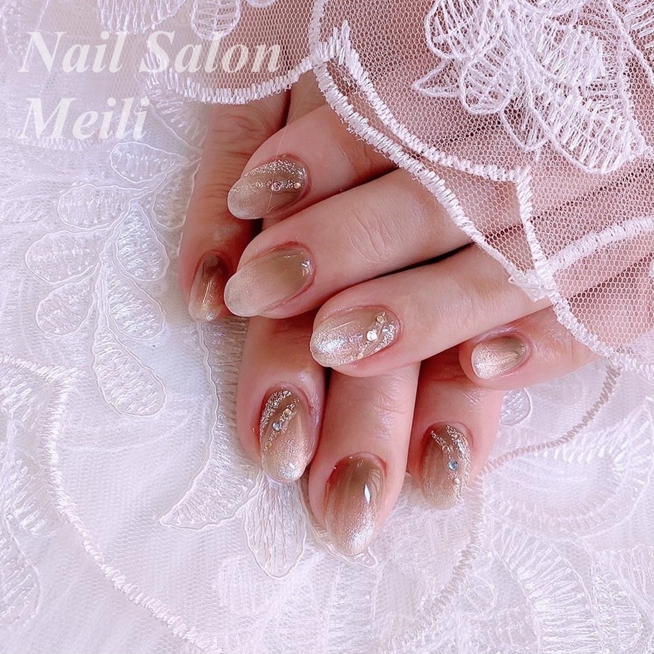 オールシーズン ハンド グラデーション ミディアム ブラウン Nail Salon Meili 埼玉日進のネイルデザイン No ネイルブック