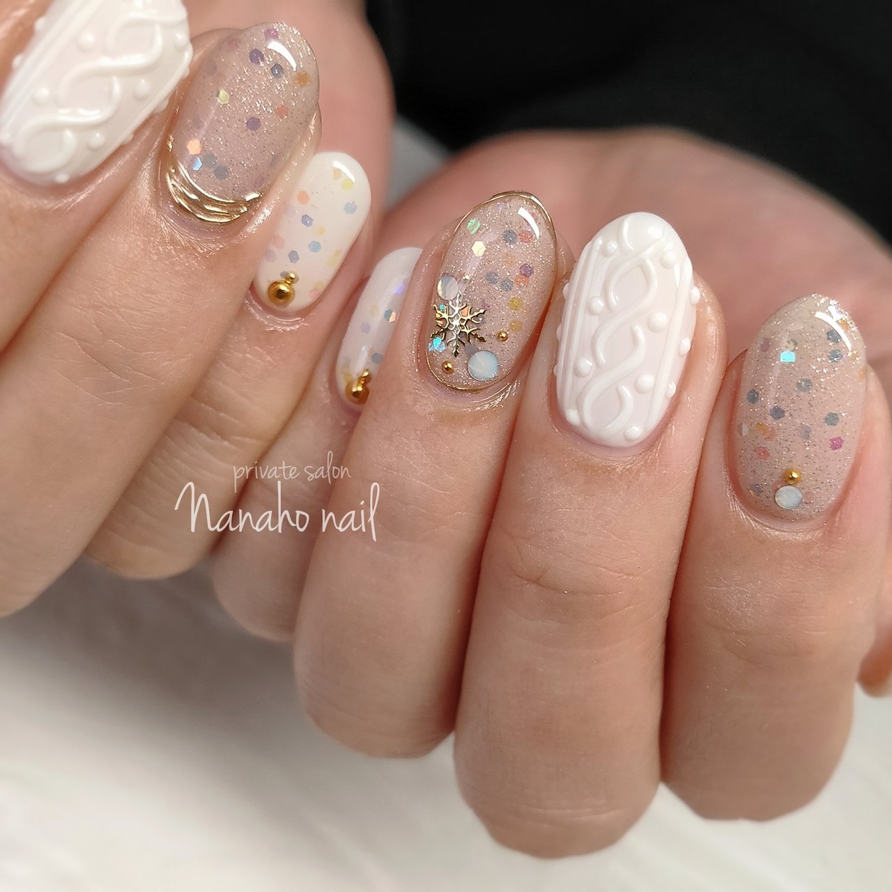 冬 お正月 成人式 バレンタイン ハンド Nanaho Nail 大阪府八尾市 のネイルデザイン No ネイルブック