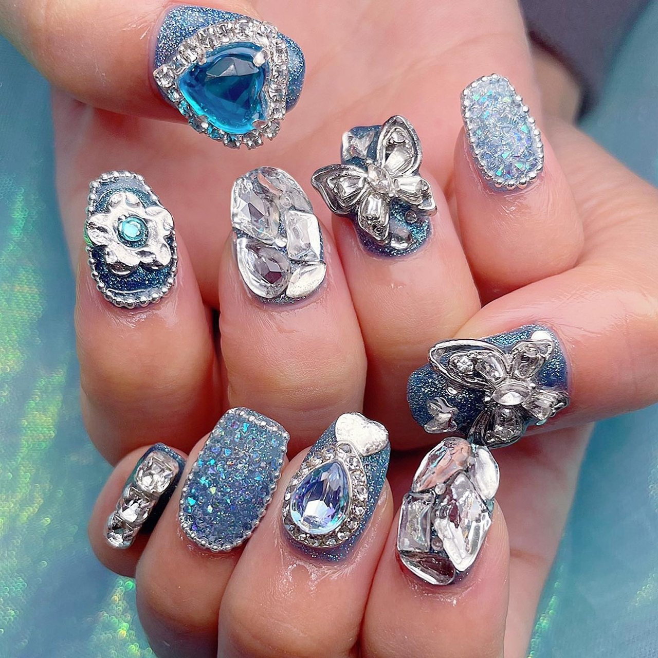 ハンド/ブルー - be Nailのネイルデザイン[No.6309379]｜ネイル