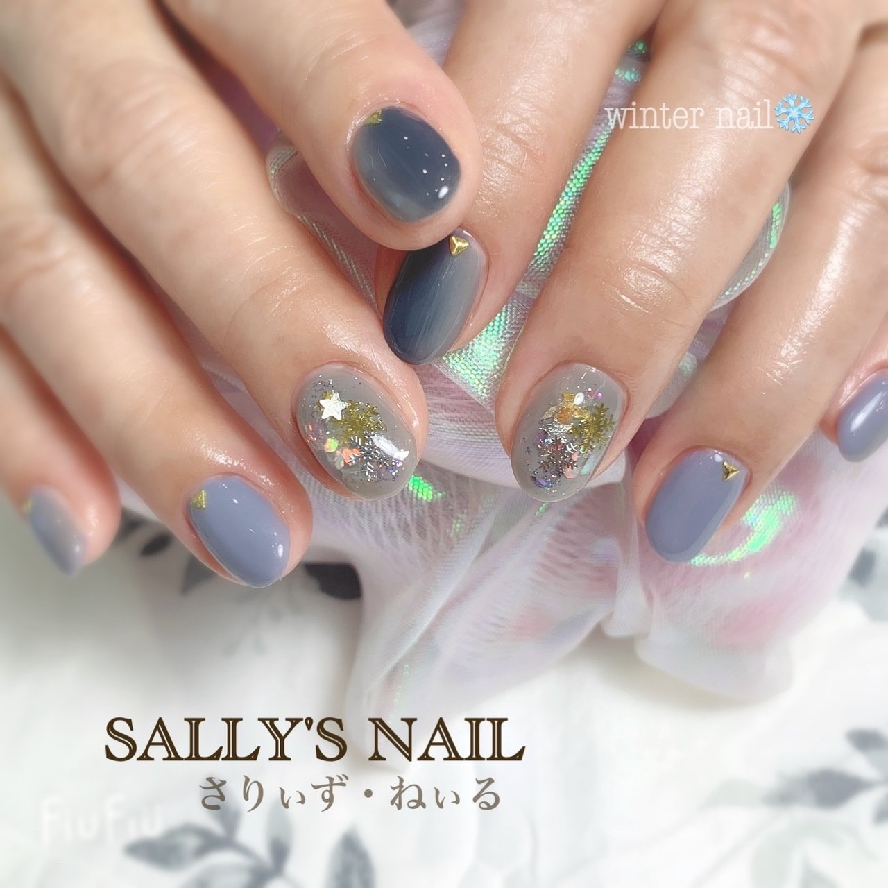 冬/お正月/女子会/ハンド/シンプル - 岡崎市ネイルサロンSALLY'S NAIL