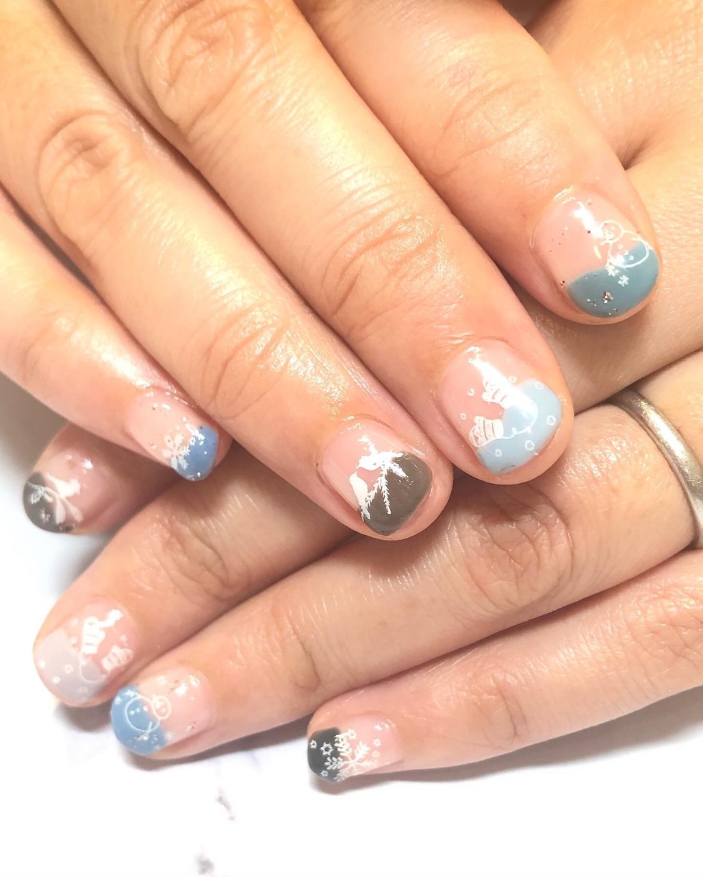 冬 デート 女子会 ハンド シンプル Ironoha Nailのネイルデザイン No ネイルブック