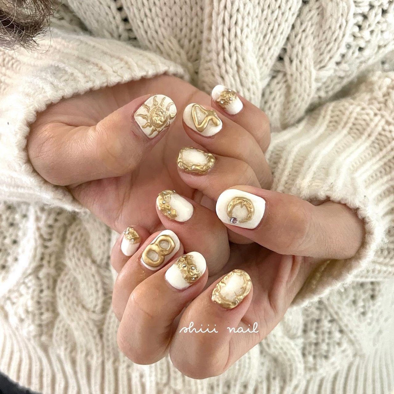 冬 オールシーズン ブライダル 女子会 ハンド Shiii Nailのネイルデザイン No ネイルブック