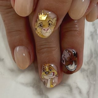 ライオンキングネイルのネイルデザイン ネイルブック