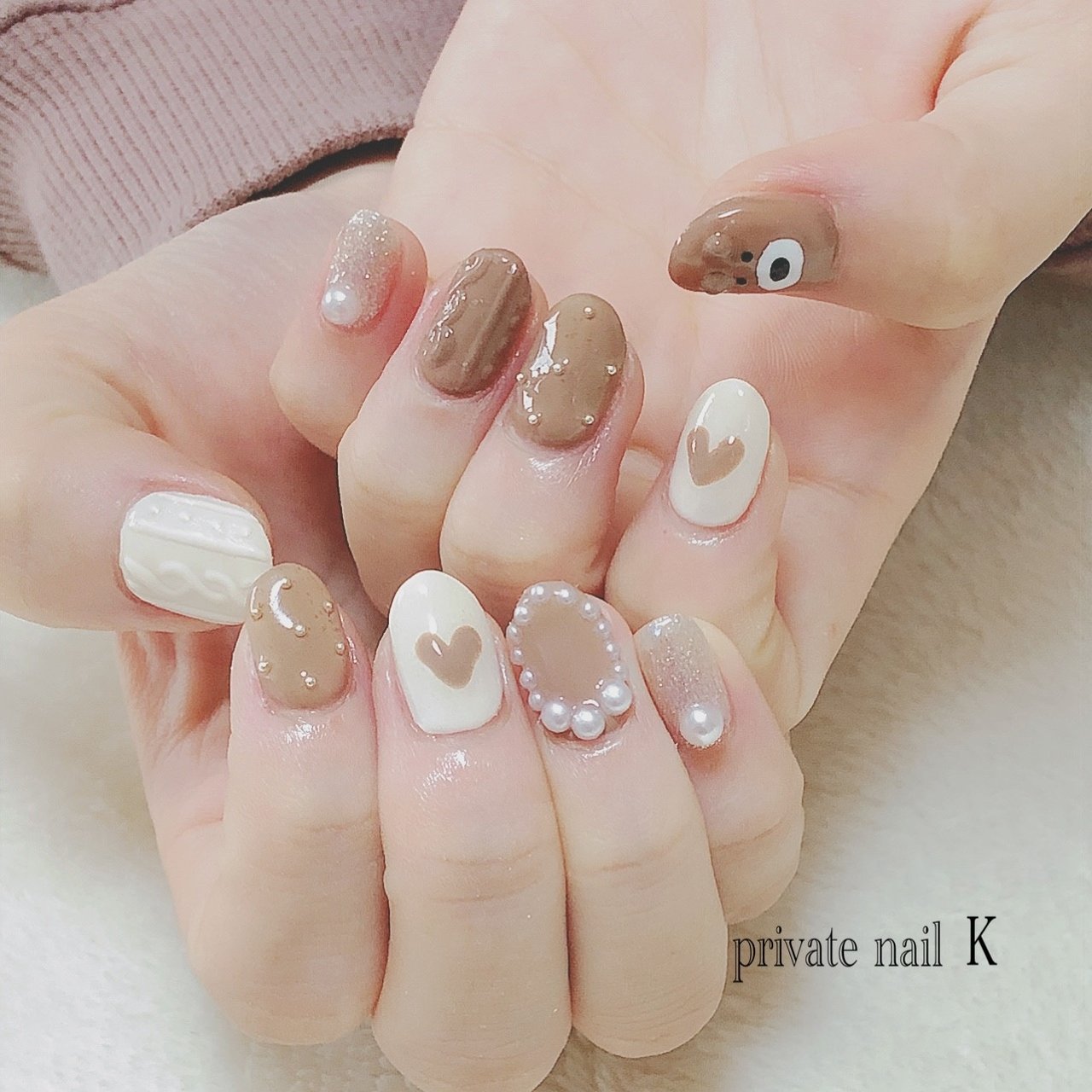 冬 オールシーズン ハンド ワンカラー アニマル柄 Nailkのネイルデザイン No ネイルブック