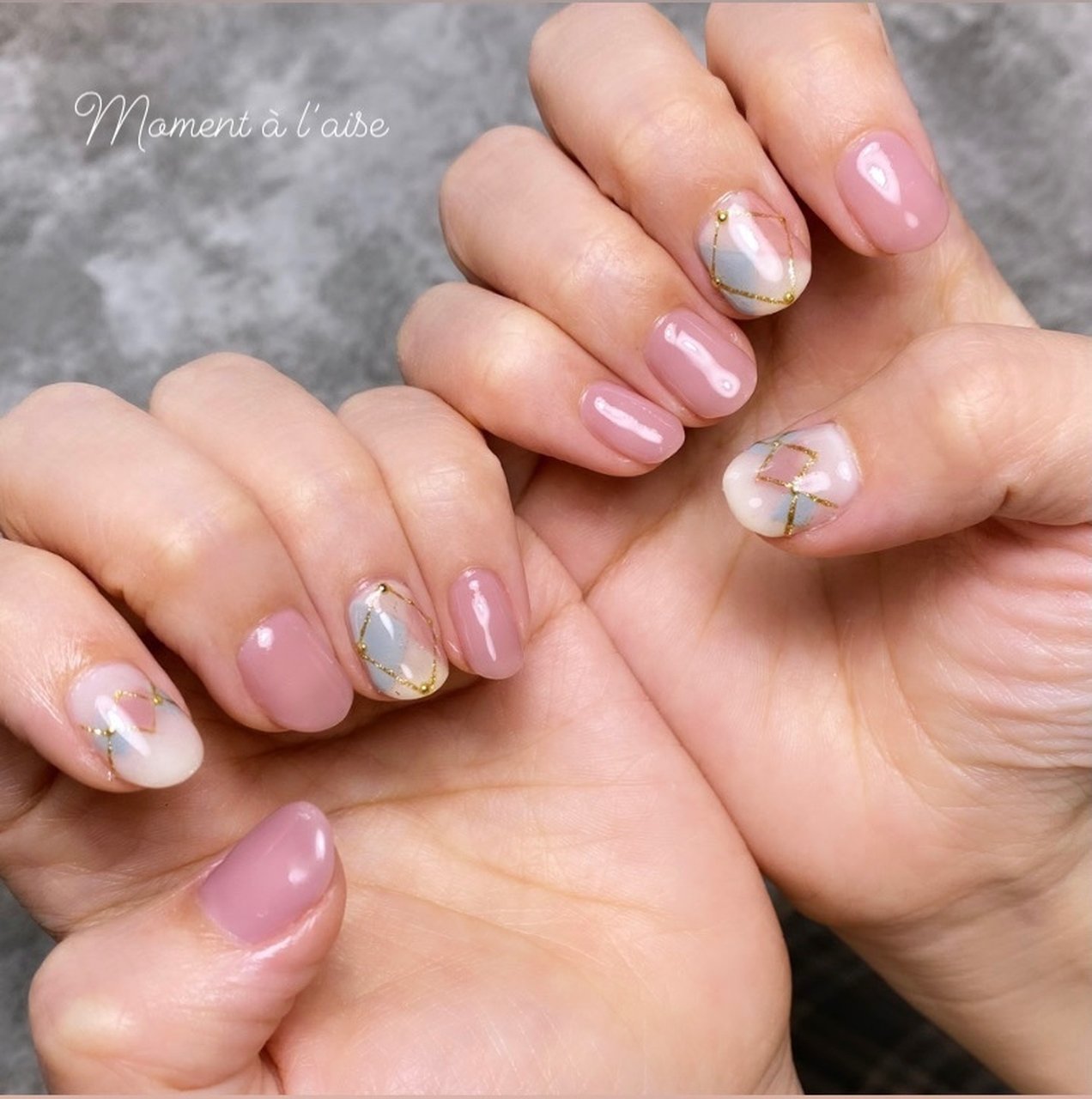 冬 デート 女子会 ハンド アーガイル Nbe8a4692のネイルデザイン No ネイルブック