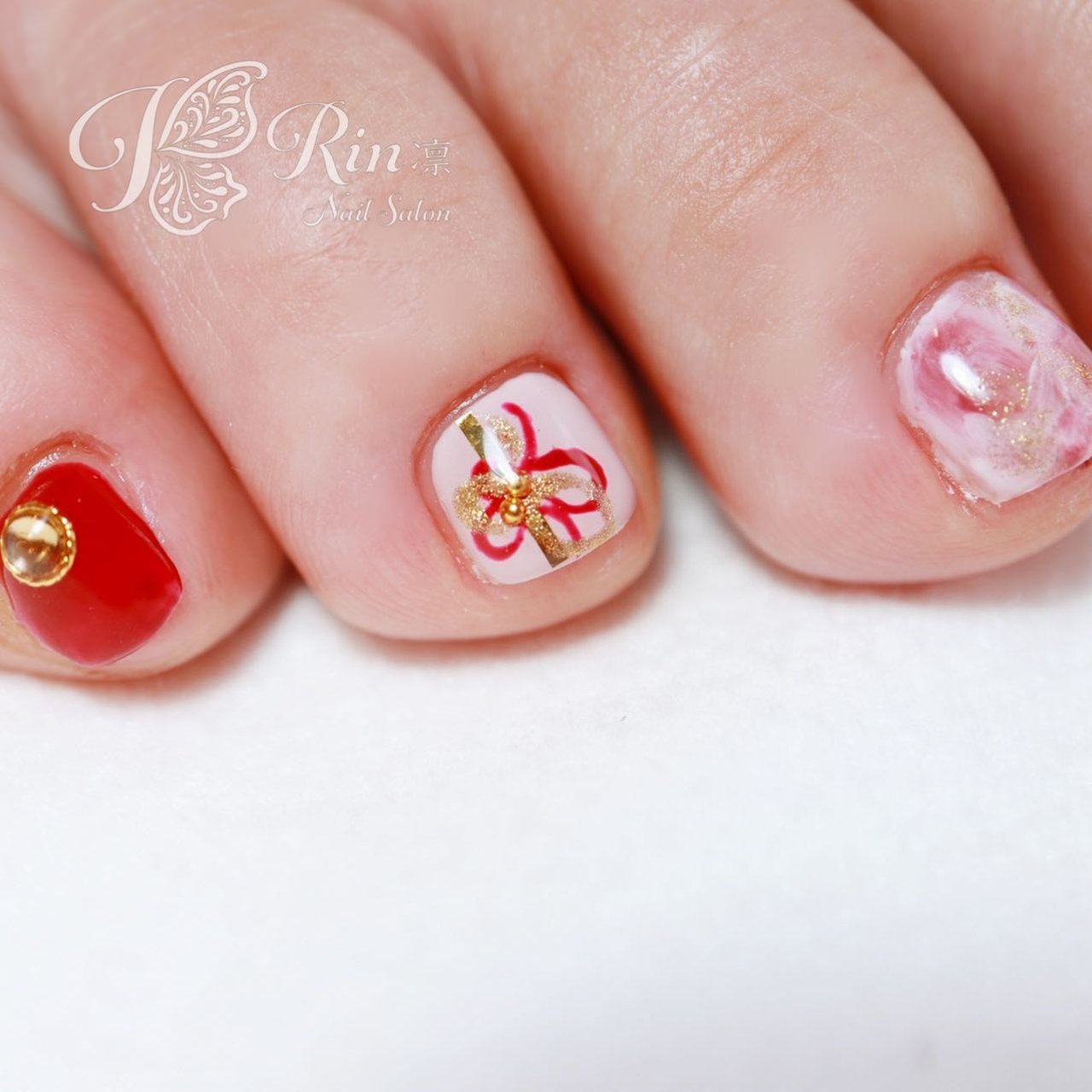 春 冬 お正月 成人式 フット Rin Nailのネイルデザイン No ネイルブック