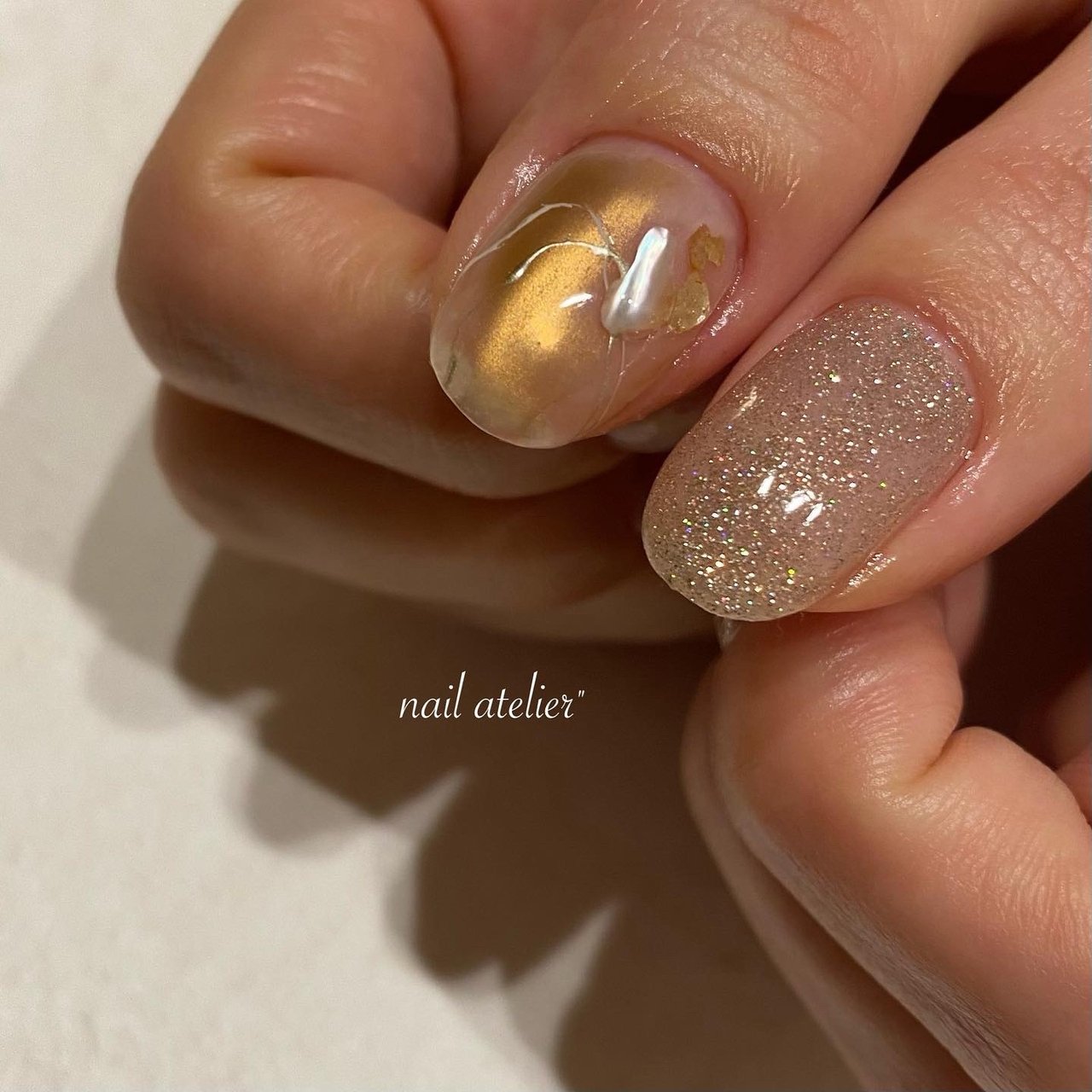 冬 オールシーズン ハンド ワンカラー ニュアンス Nail Atelier ネイルアトリエ のネイルデザイン No ネイルブック