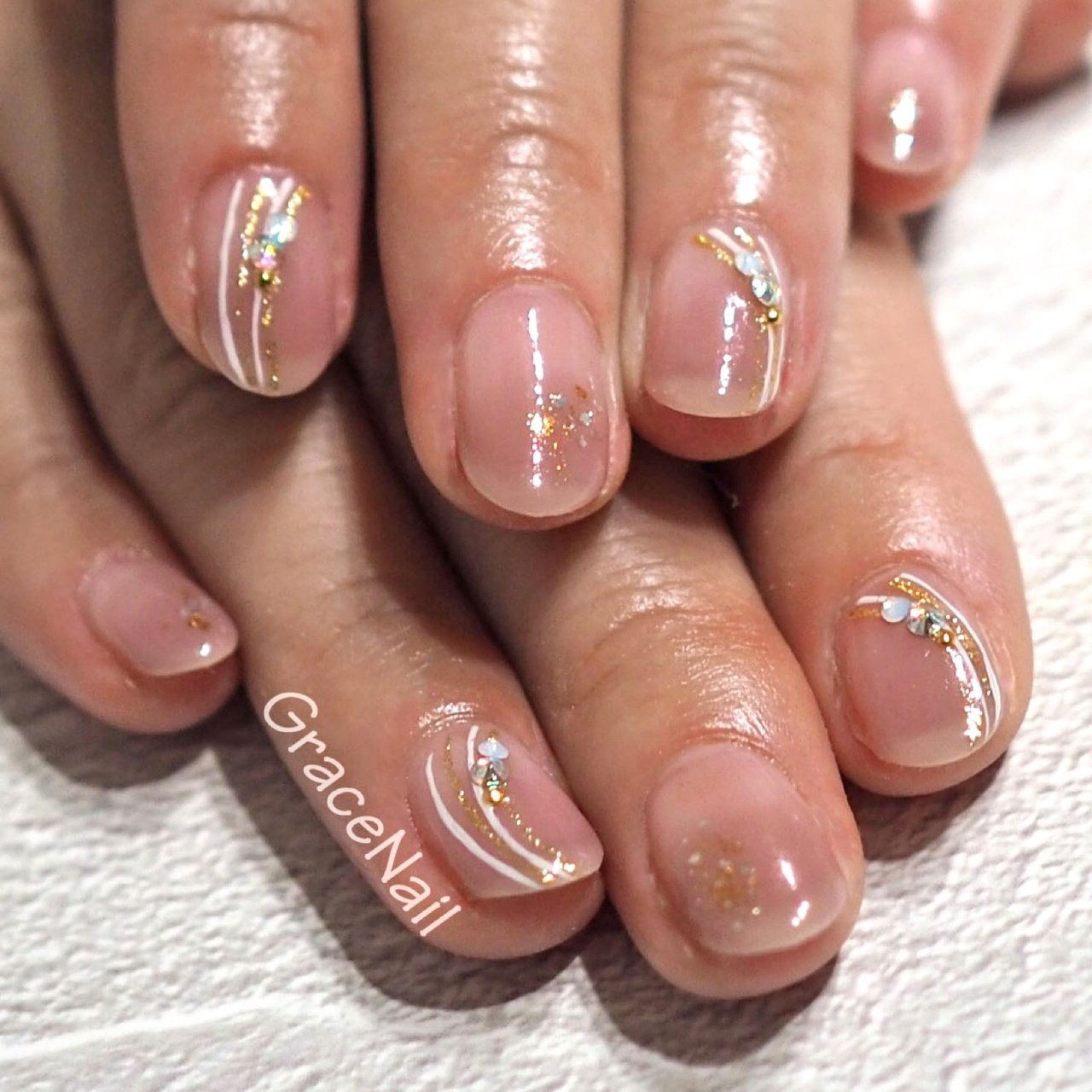 オールシーズン オフィス デート 女子会 ハンド Gracenailのネイルデザイン No ネイルブック