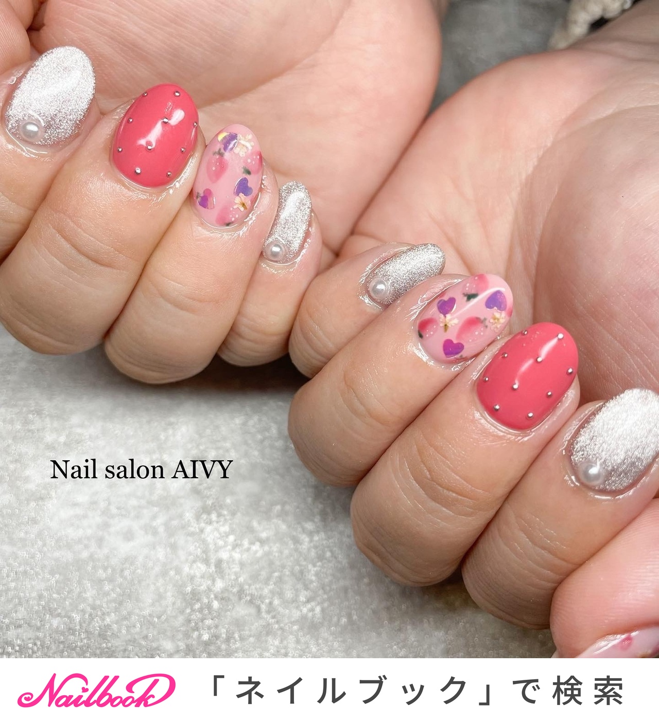 いちごのネイルデザイン ネイルブック