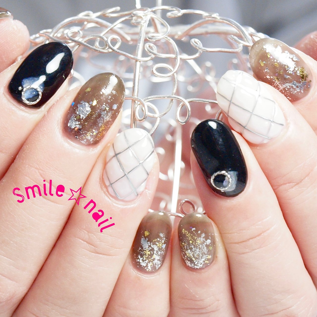 冬 デート 女子会 ハンド ホイル Smile Nailのネイルデザイン No ネイルブック