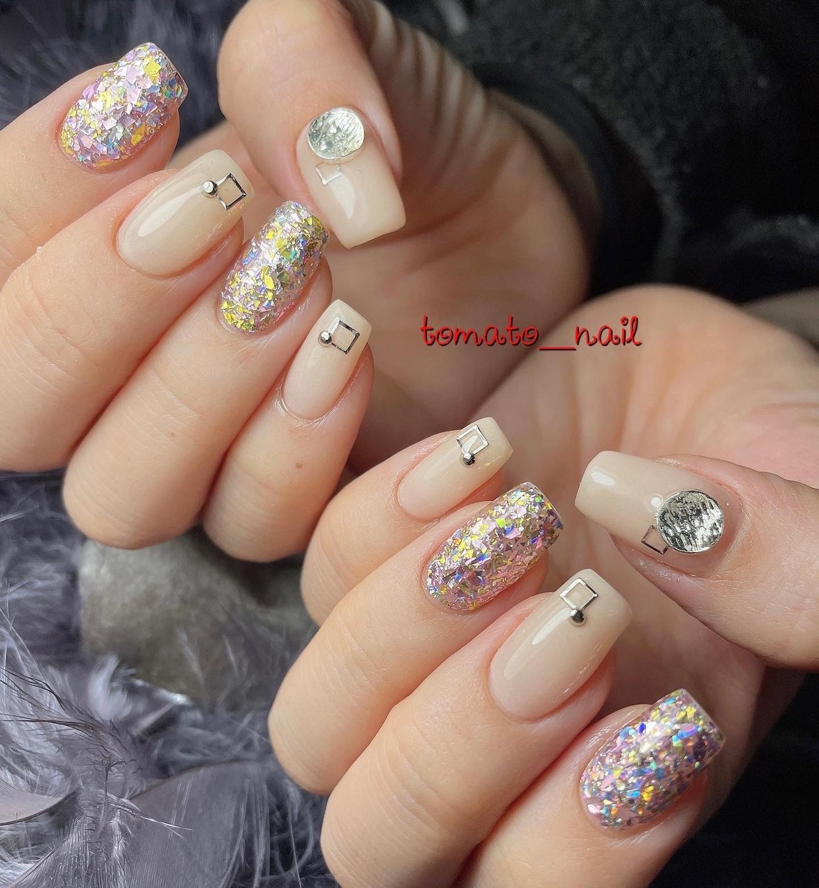 ハンド ミディアム ジェルネイル お客様 Tomato Nailのネイルデザイン No ネイルブック