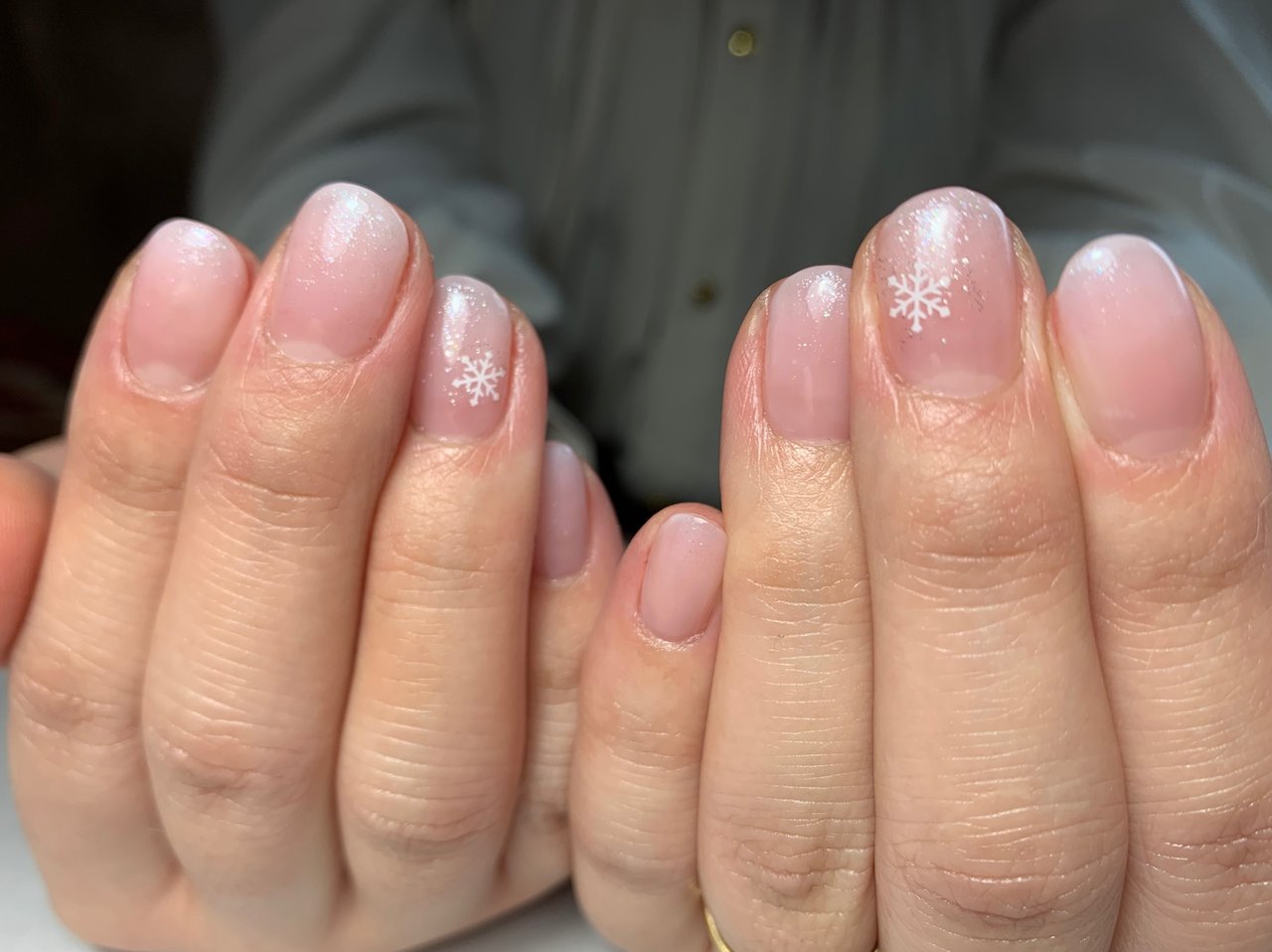 冬 クリスマス ハンド シンプル グラデーション Nail Salon Noir ネイルサロンノアールのネイルデザイン No ネイルブック