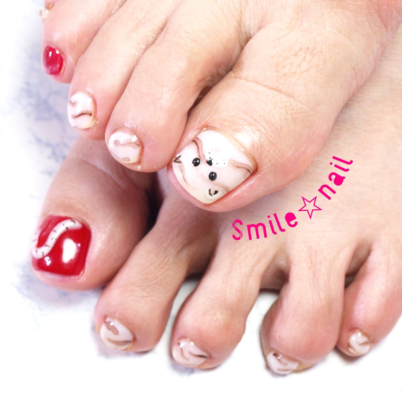 冬 お正月 デート 女子会 フット Smile Nailのネイルデザイン No ネイルブック