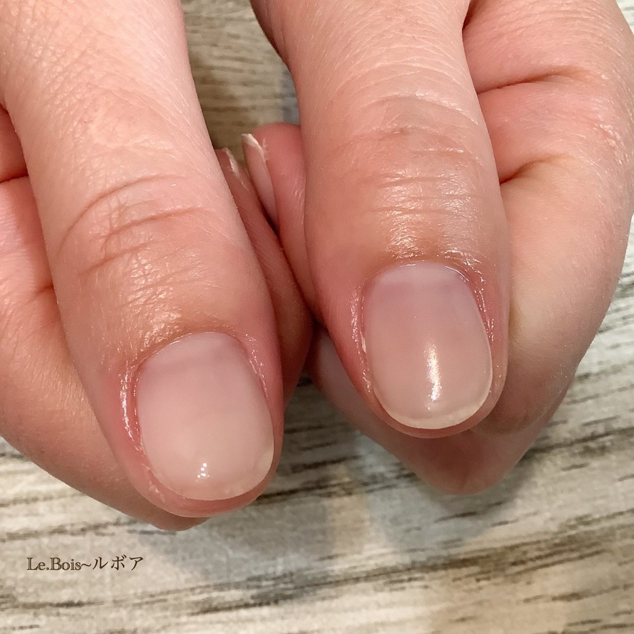 オールシーズン ハンド ショート クリア ジェルネイル Koroakeのネイルデザイン No ネイルブック