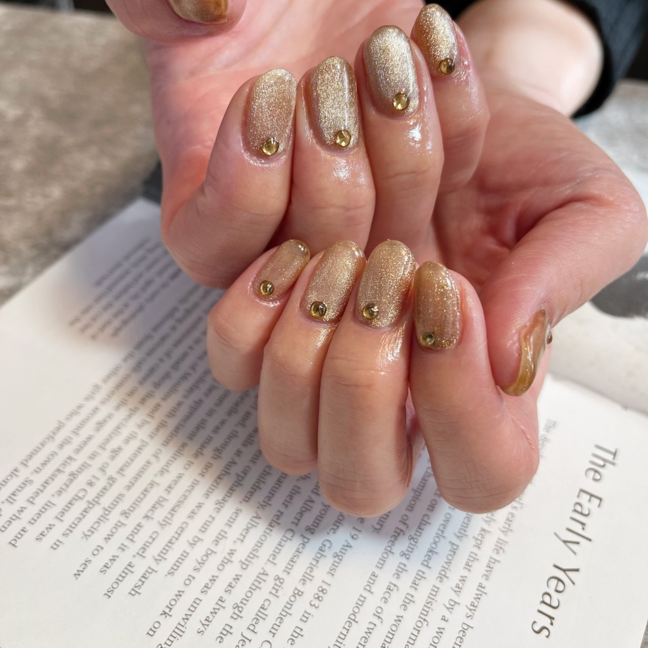 オールシーズン/ハンド/ラメ/マグネット/ショート - Nail