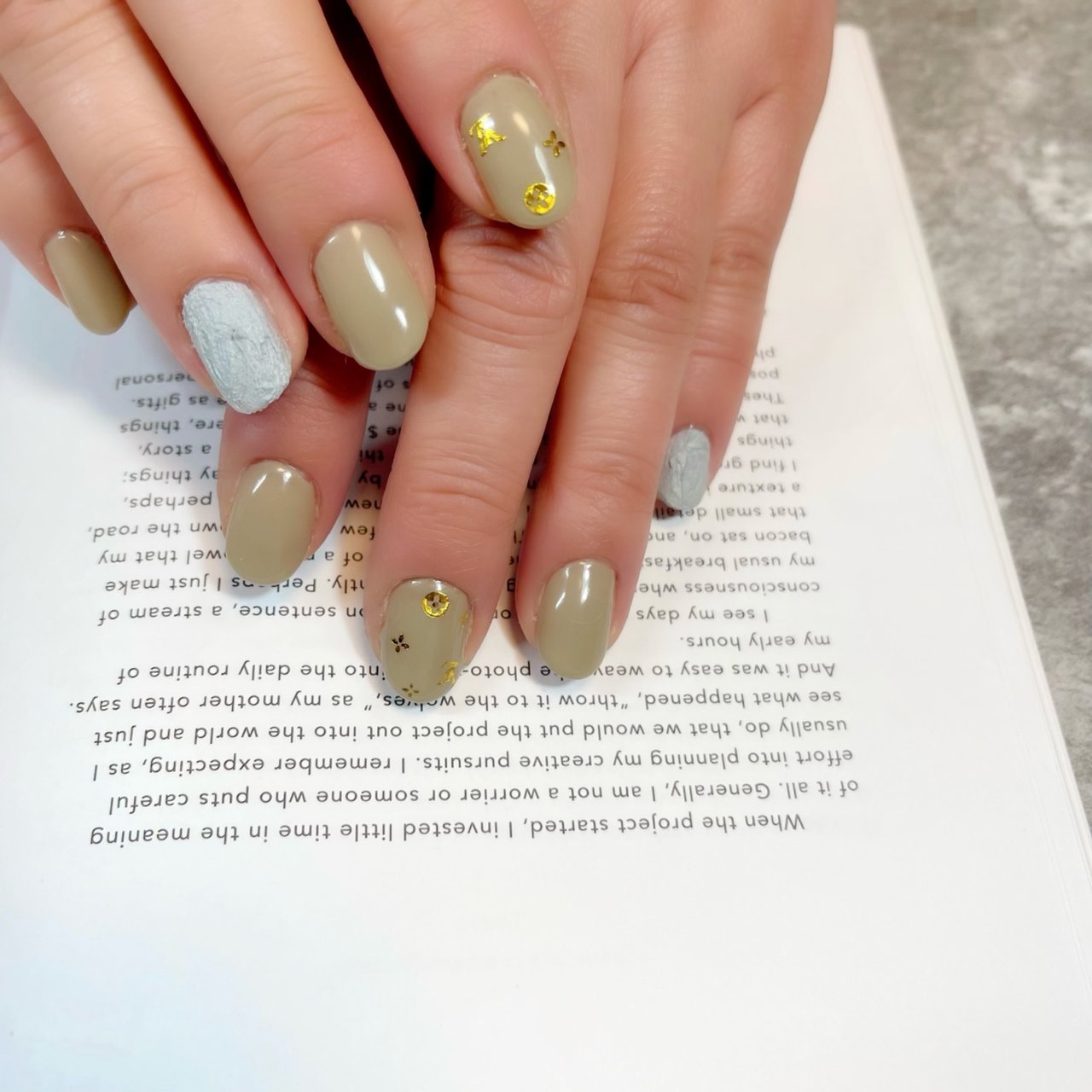 ハンド シンプル ショート グリーン 水色 Nail Lipineのネイルデザイン No ネイルブック