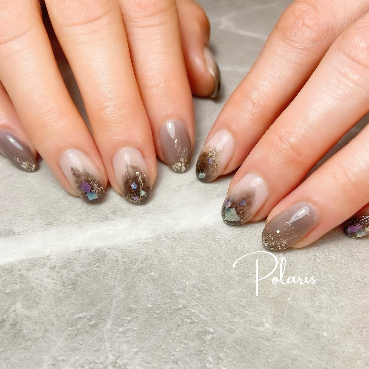 秋 冬 女子会 ハンド ワンカラー Momoのネイルデザイン No ネイルブック