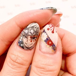 ⁡ ⁡
#お正月ネイル & #鬼滅ネイル ミックスデザイン💅🏻✨
天元はアニメディア1月号表紙の模写🖍
天元様推しなんです😍👍🏼
⁡
@nailsalonsisi ⏬
♥東京都中央区銀座𝟣-𝟤𝟢-𝟣𝟧-𝟤𝖥
♥𝟣𝟣:𝟢𝟢-𝟤𝟢:𝟢𝟢 (土日祝𝟣𝟢-𝟣𝟫)
⁡
𖧷𖧷𖧷𖧷𖧷𖧷𖧷𖧷𖧷𖧷𖧷𖧷𖧷𖧷𖧷𖧷𖧷𖧷
⁡

#お正月ネイルデザイン
#和柄ネイル
#和風ネイル
#干支ネイル
#富士山ネイル
#12月ネイル 
#ネイルアート
#鬼滅ネイル
#模写ネイル
#キャラネイル
#痛ネイル
#市松模様
#麻の葉柄
#着物にもあう
#天元様
#遊郭編
#宇髄天元 
#宇髄天元ネイル 
#宇髄さん推し 
#音柱 
#トラ柄ネイル #お正月 #ハンド #痛ネイル #キャラクター #レトロ #和柄 #ミディアム #ホワイト #ピンク #ターコイズ #ジェルネイル #Nailsalon SiSi　ネイルサロンシシ　東銀座 #ネイルブック