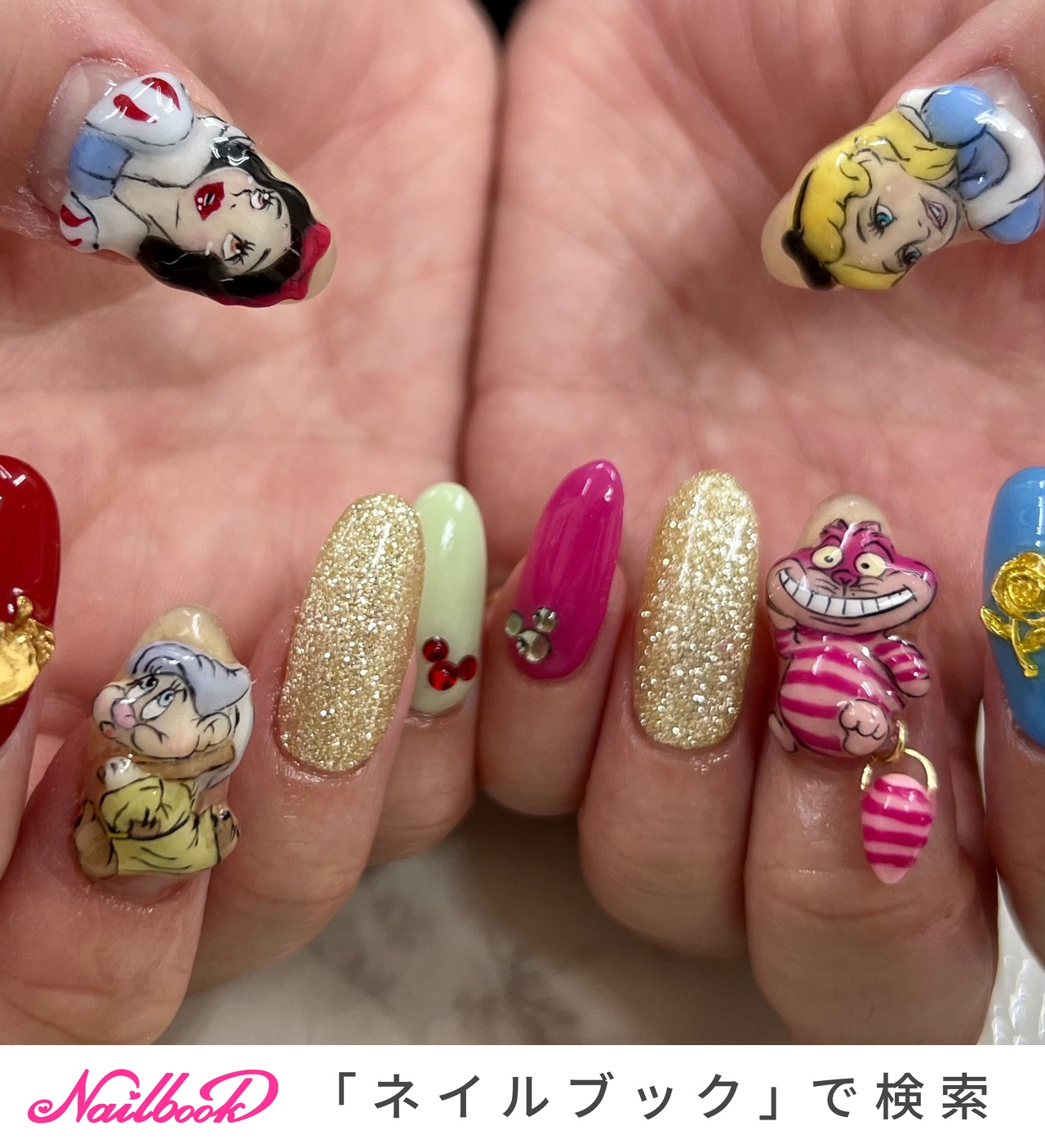 不思議の国のアリスネイルのネイルデザイン ネイルブック