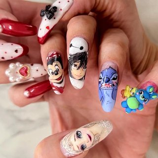 スティッチ エンジェル ダッキー バニー ネイルパーツ 3種】 ディズニー スティッチ エンジェル ネイルパーツ サブパーツ