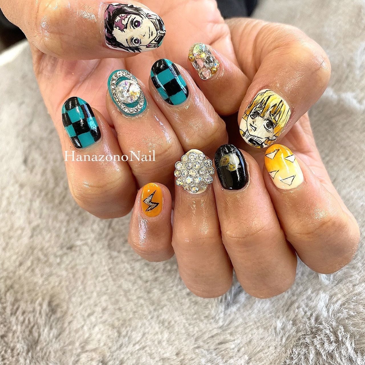 オールシーズン お正月 女子会 痛ネイル キャラクター Hanazono Nailのネイルデザイン No ネイルブック