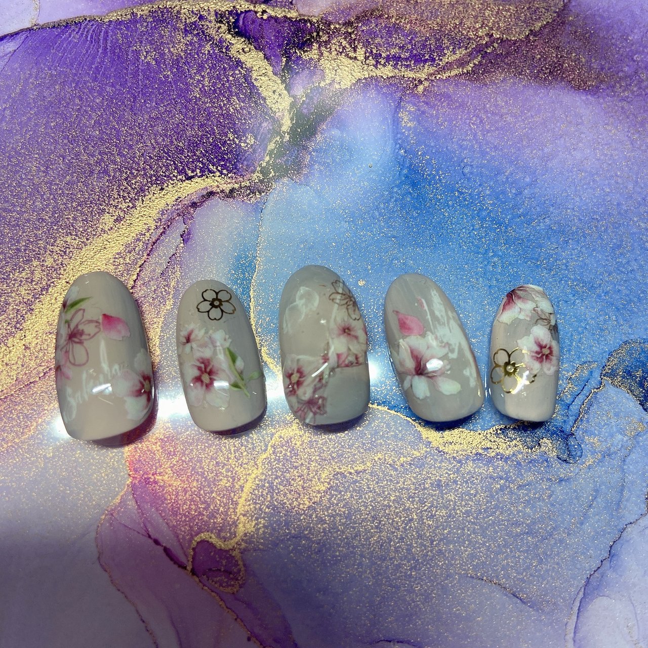 春 お正月 成人式 入学式 ハンド Nail Salon 花梨 愛知県 半田市のネイルデザイン No ネイルブック