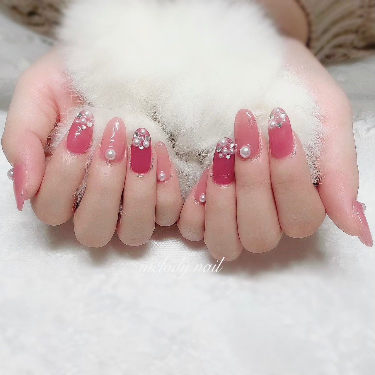 冬 オールシーズン オフィス ブライダル ハンド 𝐦𝐞𝐥𝐨𝐝𝐲 Nail 仙台のネイルデザイン No ネイルブック