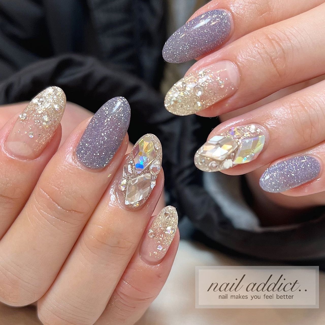 冬 オールシーズン ブライダル デート ハンド Nail Addict 下関ネイルアディクト 大人の為のネイルサロンのネイルデザイン No ネイルブック