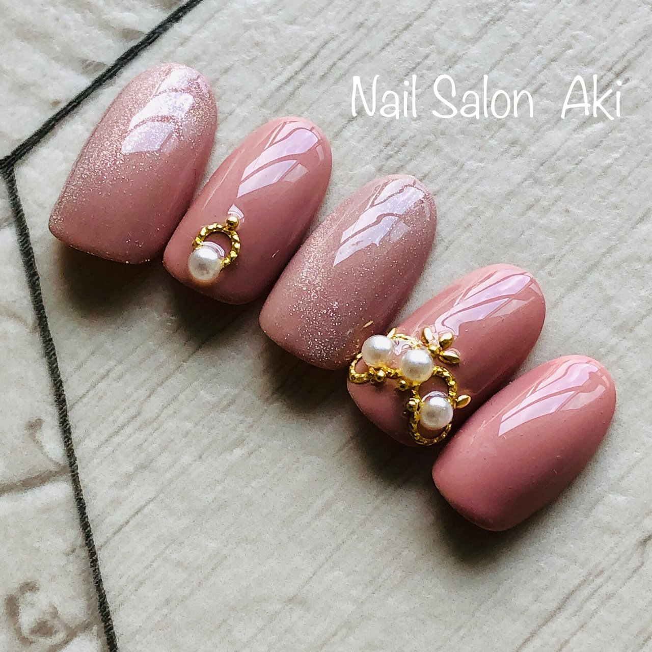 冬 オールシーズン バレンタイン ハンド ワンカラー Nail Salon Akiのネイルデザイン No ネイルブック