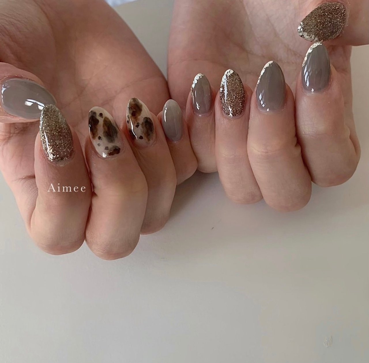 秋 冬 ハンド シンプル アニマル柄 Nbf00のネイルデザイン No ネイルブック