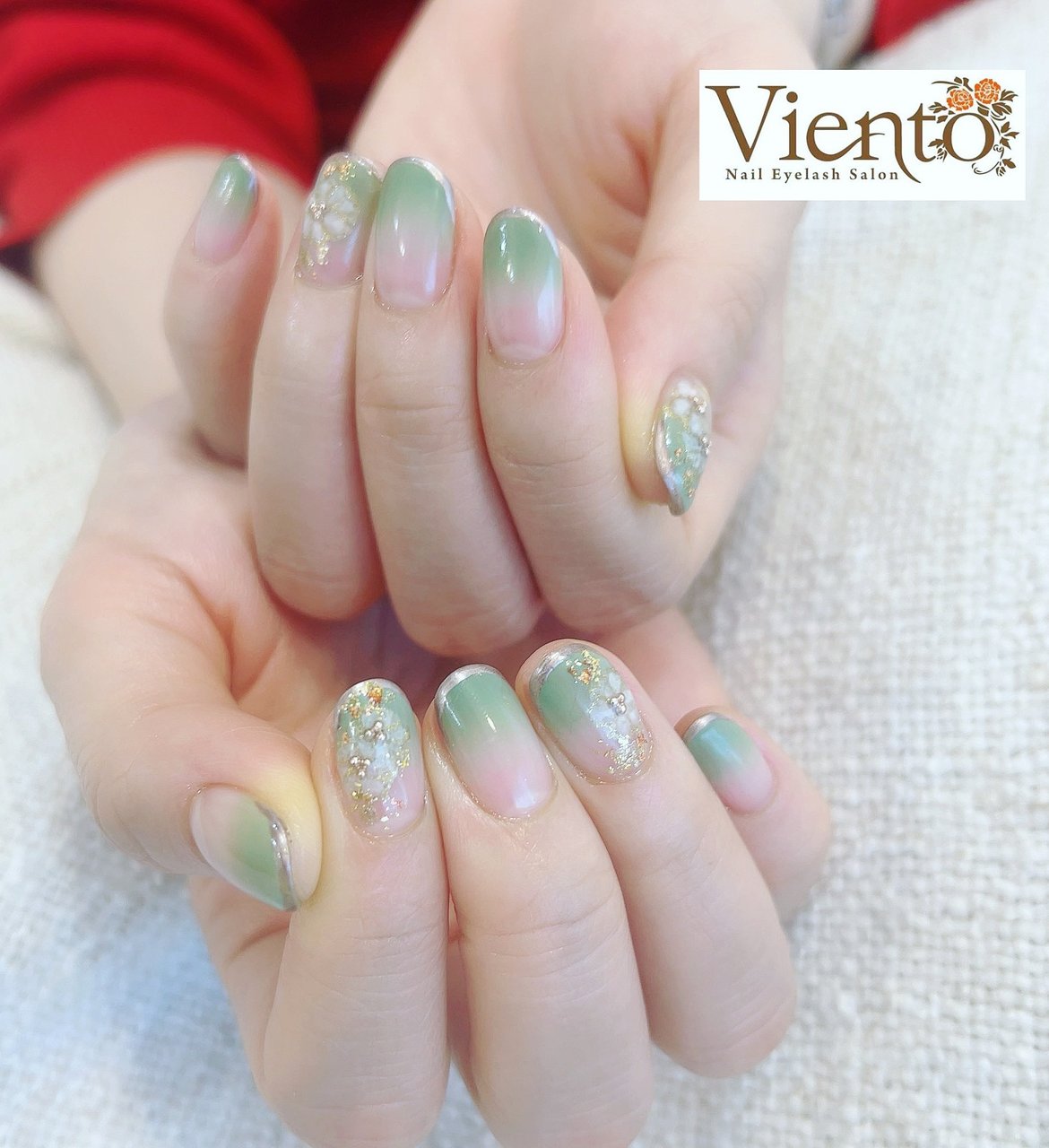 オールシーズン お正月 成人式 ブライダル フレンチ ヴィエントのネイルデザイン No ネイルブック