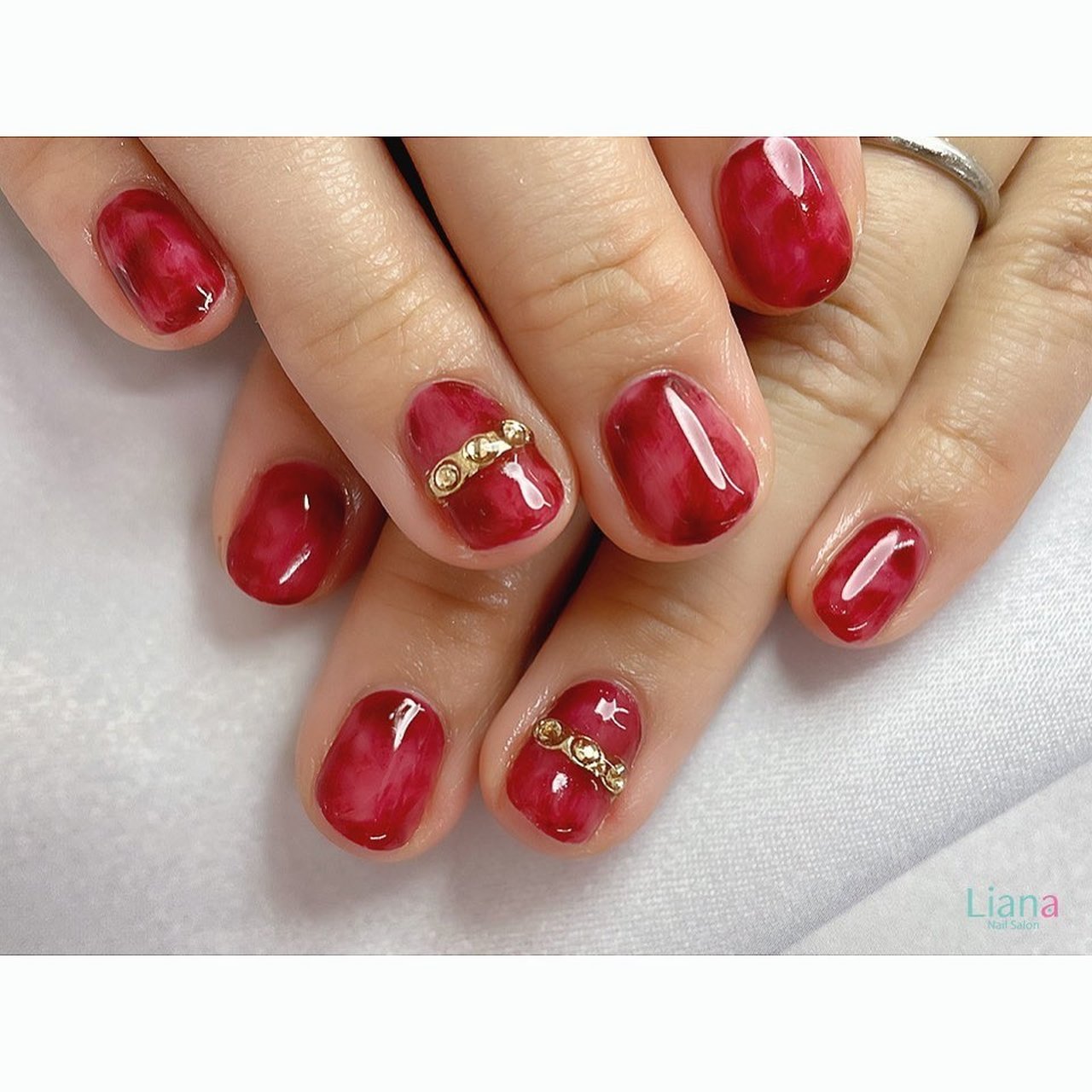 冬 オールシーズン バレンタイン デート ハンド ネイルサロンliana目黒のネイルデザイン No ネイルブック