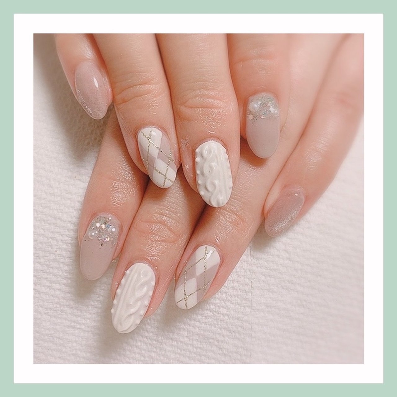 秋 冬 オフィス デート ハンド Grateful Nails あっちゃんこのネイルデザイン No ネイルブック