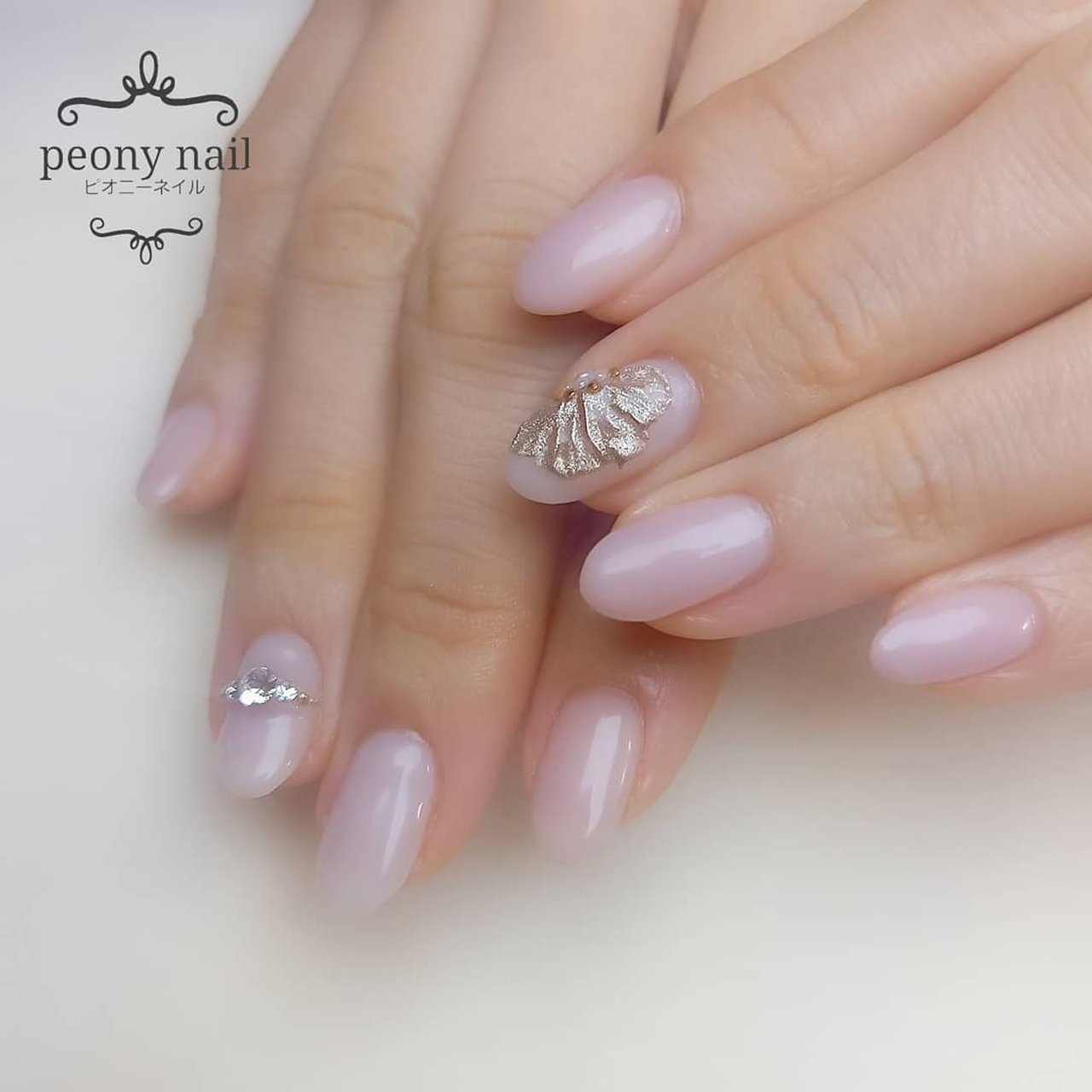 春 オールシーズン オフィス ブライダル ハンド Peony Nail ピオニーネイル横浜のネイルデザイン No ネイルブック